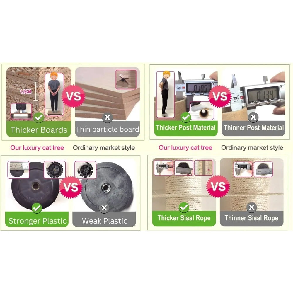 Large Cat Tree, Kitten Apartment